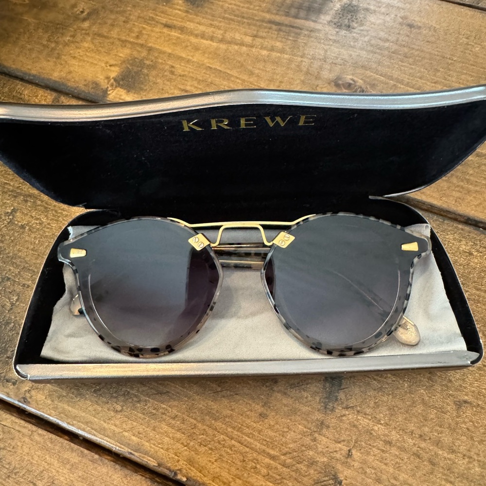 KREWE Tortoise and Gold 24k Women’s Sunglasses
